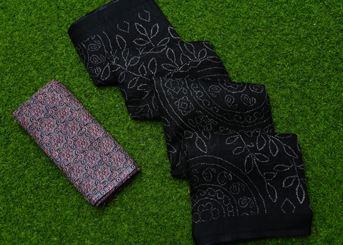 Border Less bhagalpur silk saree VS BS004