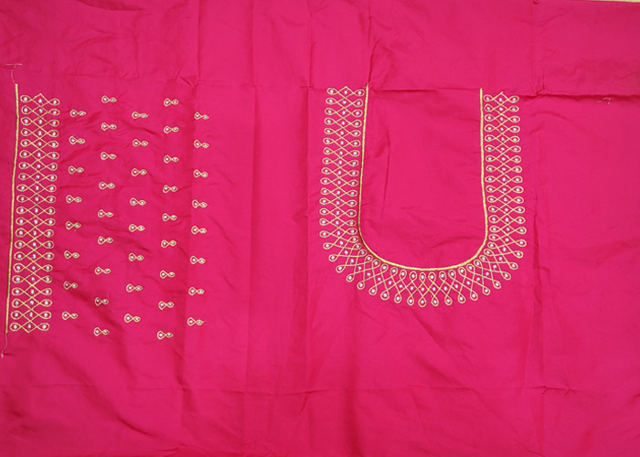 computer work blouse designs VS CB0029