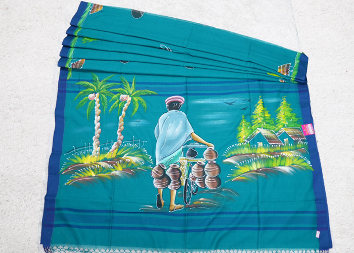 Lenin Brush paint sarees VS LS005