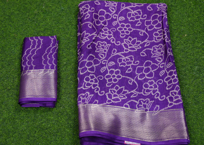 Single Colour Crepe Silk Saree VS GS007