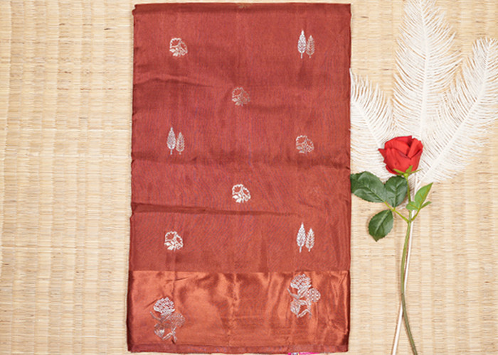 Mushroom silk sarees VS MS002