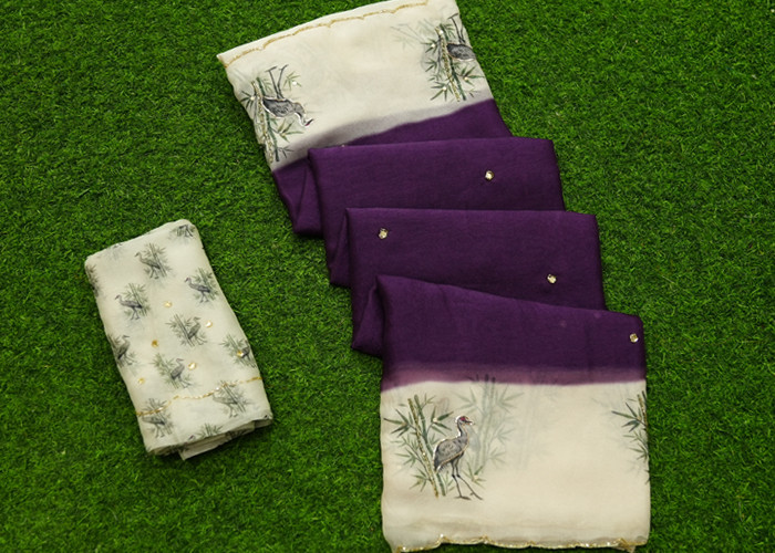 Shimmer Georgette sarees VS GS0053