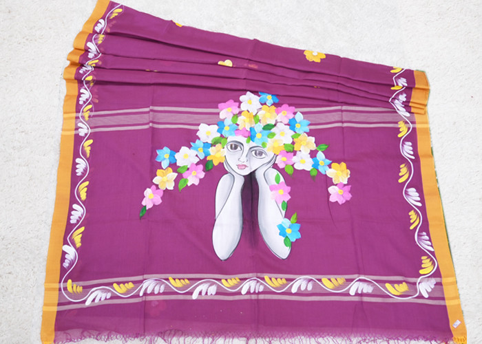 Lenin Brush paint sarees VS LS001