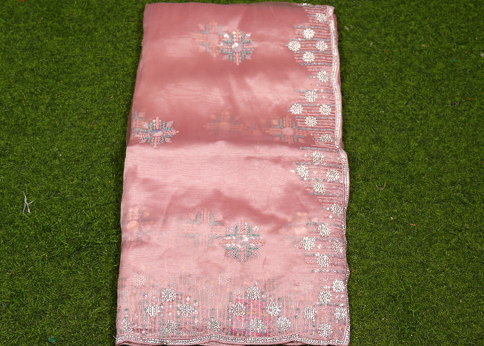 Tissue work sarees VS TS0018