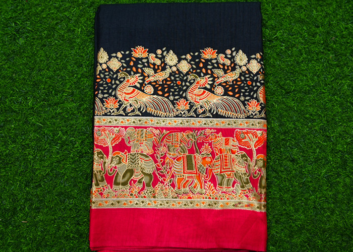 semi Tussar Silk VS TS0017