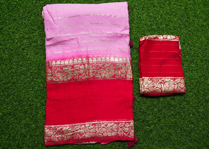 Buy Pure Banarasi Georgette Sarees Online at Best price - Sacred Weaves