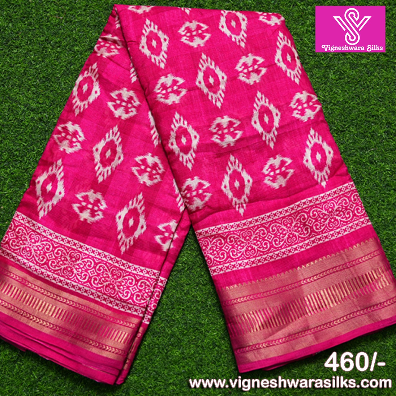 Ikkat Cotton Saree at Best Price in Hyderabad | Maa Vigneshwara Silks