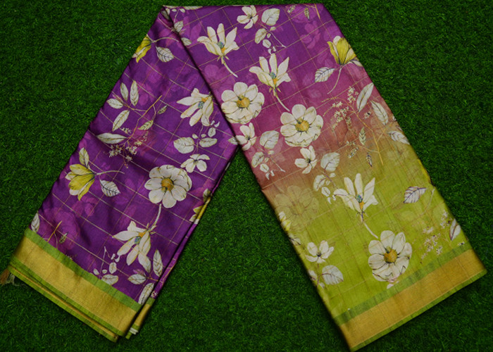 semi Tussar Silk VS TS0011
