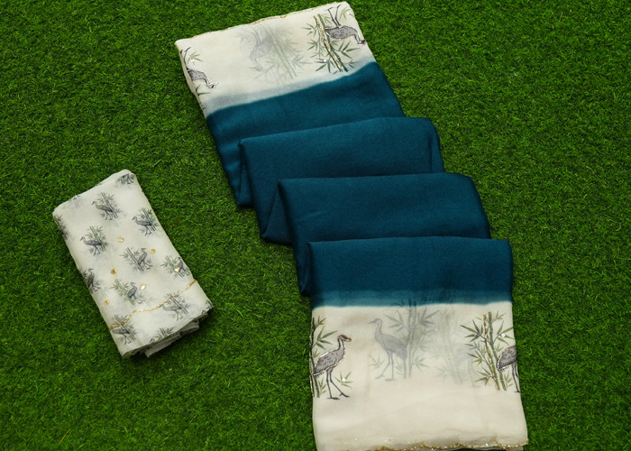 Shimmer Georgette sarees VS GS0050