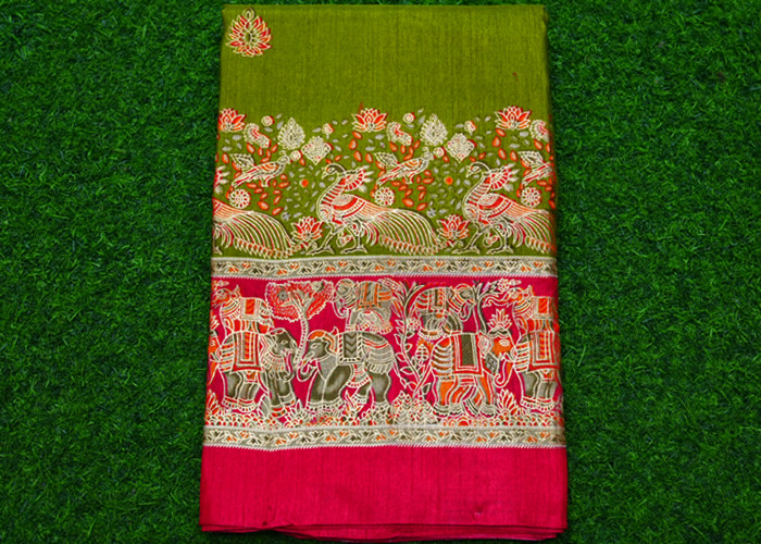 semi Tussar Silk VS TS0016